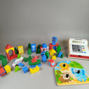 Bundle Ökologisches Spielzeug x2 Holzbauklötze & Puzzle