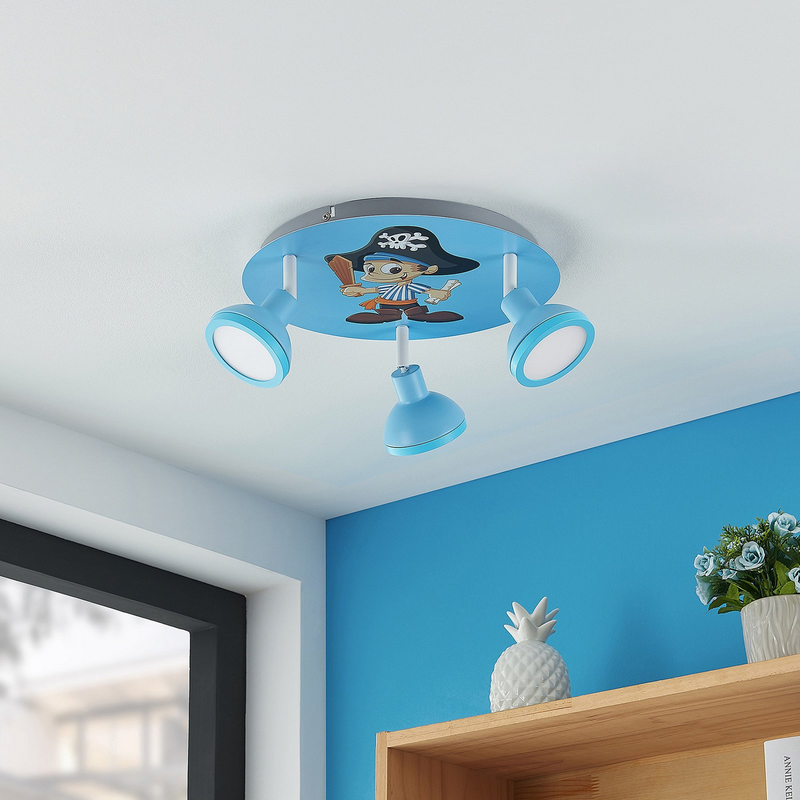 Lindby Roxas Kinderzimmer Deckenlampe Deckenleuchte Licht Lampe Leuchte Pirat