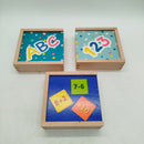 Bundle Montessori ABC Zahlen Set von 3 Holzboxen