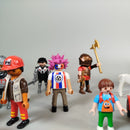 Playmobil Figuren & Tiere Set von 18 – Bauarbeiter, Ritter, Polizei, Pferde