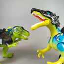 Playmobil Dino Rise Set von 2 Dinosaurier-Figuren mit Rüstung & Reitern