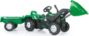 B-Ware Dolu Ranchero Trettraktor Kinderfahrzeug Traktor Anhänger Frontlader Grün 567