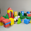 Bundle Ökologisches Spielzeug x2 Holzbauklötze & Puzzle