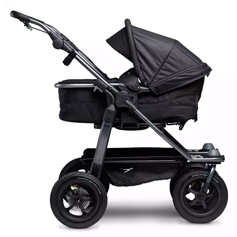 TFK duo Kombi Kinderwagen mit Luftrad-Set schwarz Kinderwagen Buggy Wagen Kinder