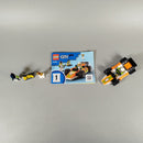 LEGO City 60322 Rennwagen – mit Figuren & Zubehör, neuwertig