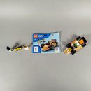 LEGO City 60322 Rennwagen – mit Figuren & Zubehör, neuwertig