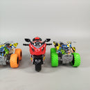 Fahrzeug Set von 4 – Motorrad, Monstertruck & 2 Quads