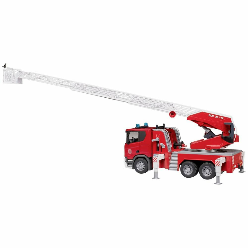 Bruder ScaniaSuper 560R fire ladder truck water pump model car fire department