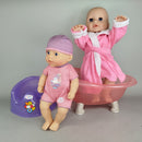 BABY born Bundle 2x Babypuppen mit Wanne & Töpfchen