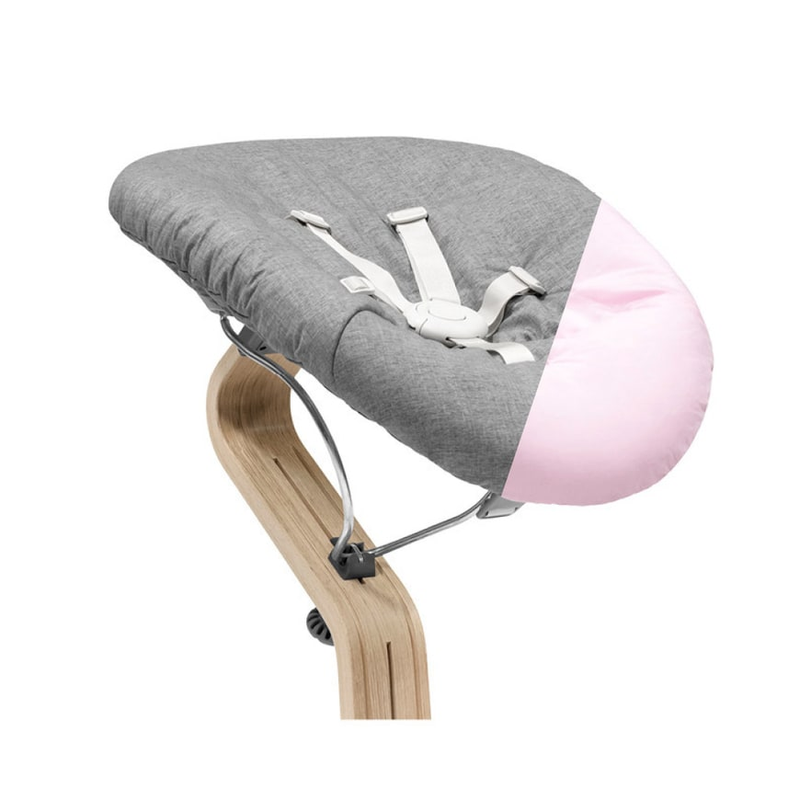 Stokke Nomi Newborn Set White Grey Pink Hochstuhl Stuhl Hochstuhlzubehör Schale