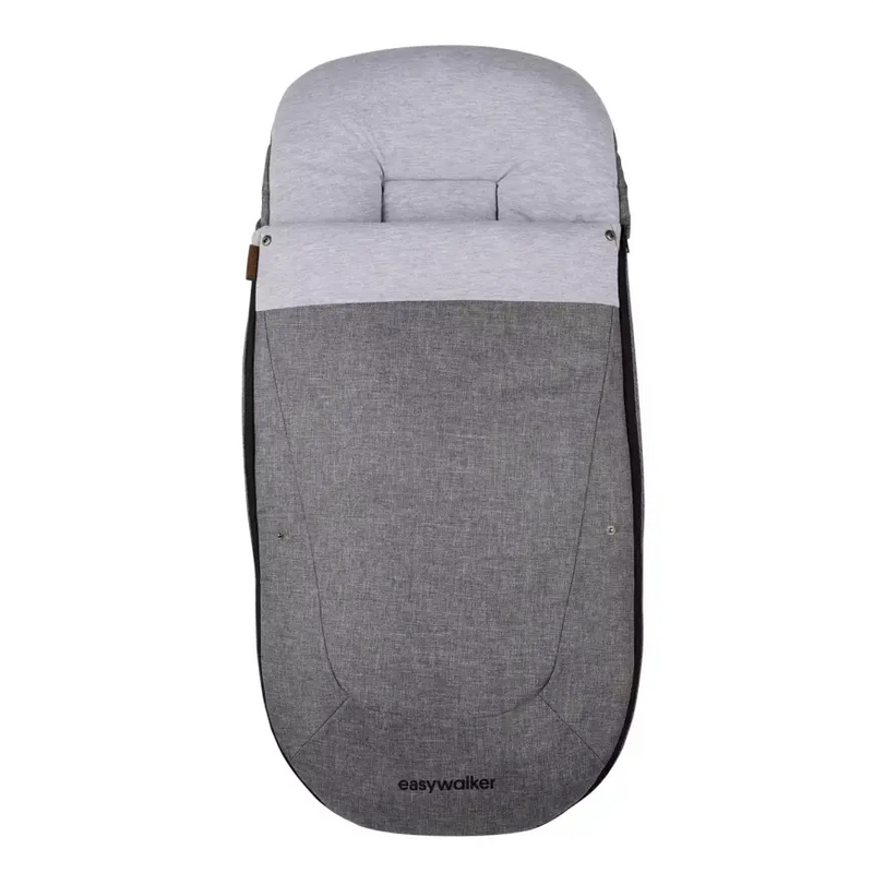 Easywalker Fußsack Kinderwagen Wintertasche Exclusive Grey Jersey Reißverschluss B-Ware