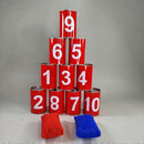 BS Toys Dosenwurfspiel – Set mit 10 Dosen & 2 Wurfsäckchen