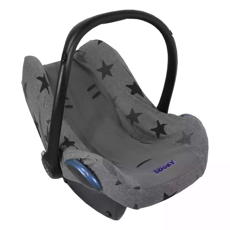 B-Ware Elementsforkids Dooky Babyschalenbezug Sitzbezug Babyschale Grey Stars Universal