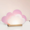 B-Ware Elobra Tischleuchte Lampe Led Wölkchen Rosa Holz Dimmer Schalter Kinderzimmer