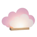 B-Ware Elobra Tischleuchte Lampe Led Wölkchen Rosa Holz Dimmer Schalter Kinderzimmer