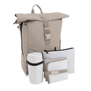 Elsa & Emil Rolltop Rucksack Kängurubeige Wickeln Wickelrucksäcke Wickeltasche B-Ware