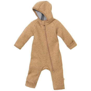 Disana 100% Wolle Walk-Zipp-Overall karamell 62 | 03m, 68 | 06m