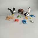 Tierfiguren Set von 12 – Wildtiere & Meeresbewohner, sehr gut