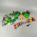 Playmobil Bundle Traktor Anhänger Figuren Hirsch