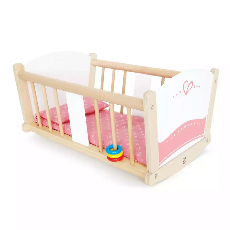 Hape Schlummerwiege Kinderwiege Babywiege Puppenwagen Kinderspielzeug Wiege Baby