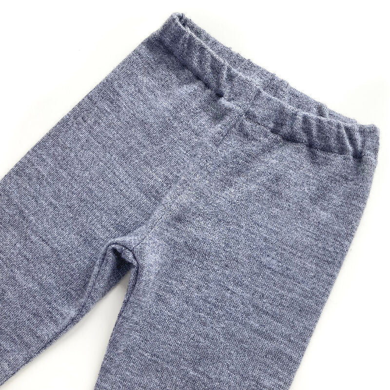 kronjuwel Merinowollhose / Leggings Größe 98/104 grau Upcycling