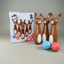 small foot Kegelspiel Hasen aus Holz mit Zubehör