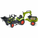 B-Ware Falk 2040 N Kinder Trecker Baggerlader Claas Arion 410 Anhänger Siehe Text/Foto