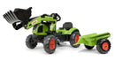 B-Ware Falk Tretbaggerlader Claas Arion 410 Kinder Trettraktor Anhänger Siehe Text/Foto