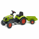 B-Ware Falk Trettraktor Kinderfahrzeug Spielzeug Claas Arion 410 Mit Anhänger Ca 130 Cm