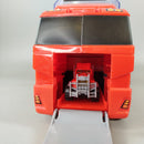 Feuerwehr Transport Truck Set mit 10 Einsatzfahrzeugen & Helikopter
