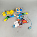 HABA Bundle Set von 5 Fädelspiel & Raupen Holzspielzeug