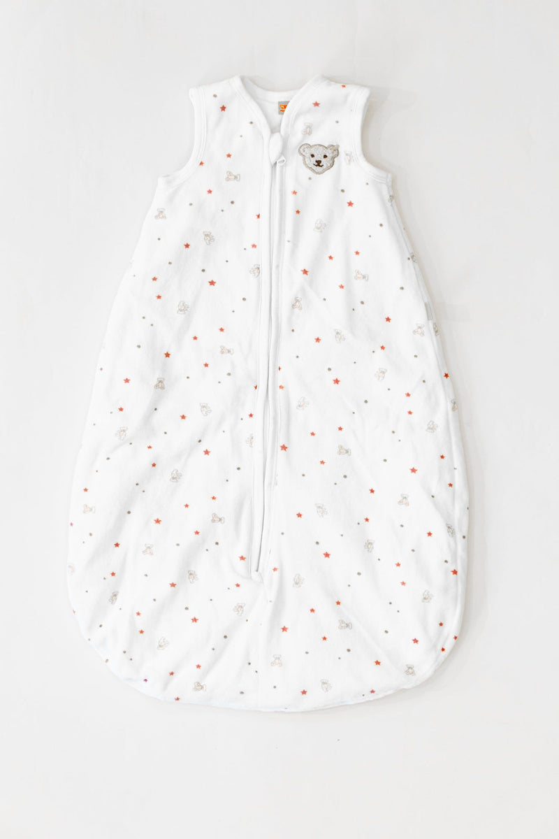 Sleeping bag, 70cm, white, stars, bear | Steiff