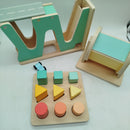 Oh My Baby Bundle Holzspielzeug 4tlg Werkbank & Rennbahn