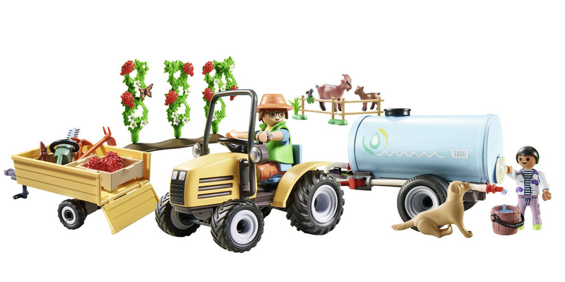 Playmobil Country 71442 Traktor mit Anhänger und Wassertank