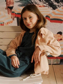 Louisa Jacke im Nacktfarbenem Tencel für Kinder