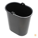 B-Ware Ferm Living Mülleimer Abfallbehälter Enkel Mülltrennung Schwarz 6 6l Inneneimer