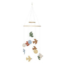 B-Ware Ferm Living Mobile Hängedeko Vogel Mobile Multicolor Handgefertigt Baumwolle
