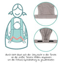 B-Ware Fillikid Babytrage Tragesystem Babytrageposition Für Bauch Hüfte Rücken Grau