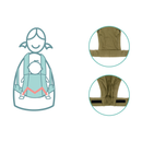 B-Ware Fillikid Bauchtrage Babytrage Natural Babytrage Tragehilfe Beige Tragehilfe