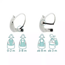 B-Ware Fillikid Bauchtrage Natural Grau Melange Babytrage Kindertrage Tragegurt Gurt