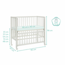 B-Ware Fillikid Beistellbett Cocon Babybett Kinderbett Beistell Bett Bett Baby Bett805