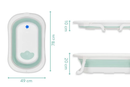 Fillikid Faltbadewanne Babywanne Orca Badewanne Salbei Weiß Faltbar B-Ware
