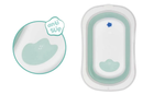 Fillikid Faltbadewanne Babywanne Orca Badewanne Salbei Weiß Faltbar B-Ware