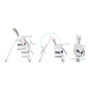 Fillikid Hochstuhl Sitzstuhl Hochstuhl Weiß/Taupe Höhenverstellbar Weiß/Taupe B-Ware