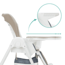 Fillikid Hochstuhl Sitzstuhl Hochstuhl Weiß/Taupe Höhenverstellbar Weiß/Taupe B-Ware