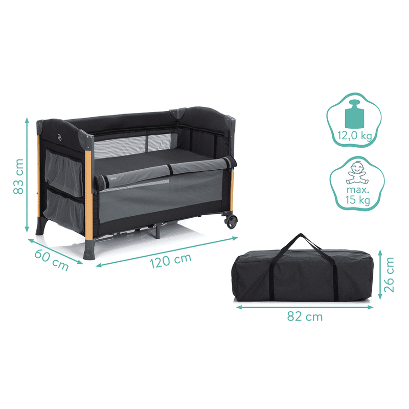 B-Ware Fillikid Reisebeistellbett Cadiz Babybett Klappbett Reisebett Höhenverstellbar