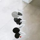 B-Ware Flensted Mobiles Mobile Hängedekoration Turning Leaves Schwarz Weiß Blätter Deko