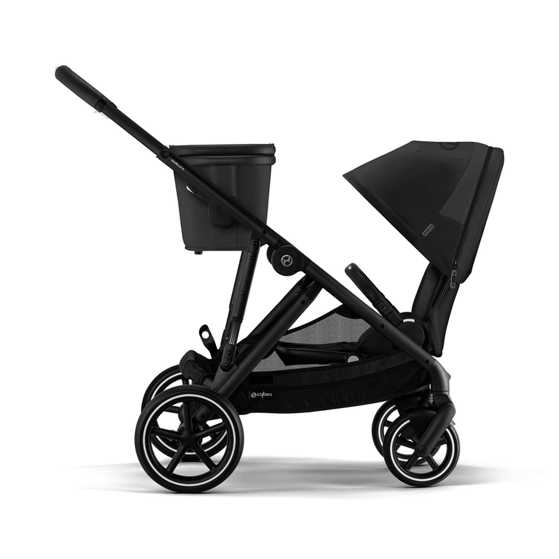 B-Ware Cybex Gazelle S Moon Black Frame Kinderwagen Für Ein Bis Zwei Kinder Reisebuggy