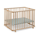 B-Ware Geuther Laufgitter Laufstall Lucilee Buchenholz Beige Gepolstert Verstellbar