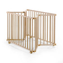 B-Ware Geuther Laufgitter Laufstall Lucilee Buchenholz Beige Gepolstert Verstellbar